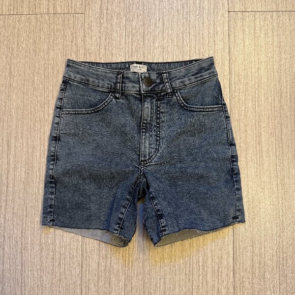 Ripton Black Acid Cutoff Jean Shorts (Jorts), Women's 24 - Picture 1 of 6